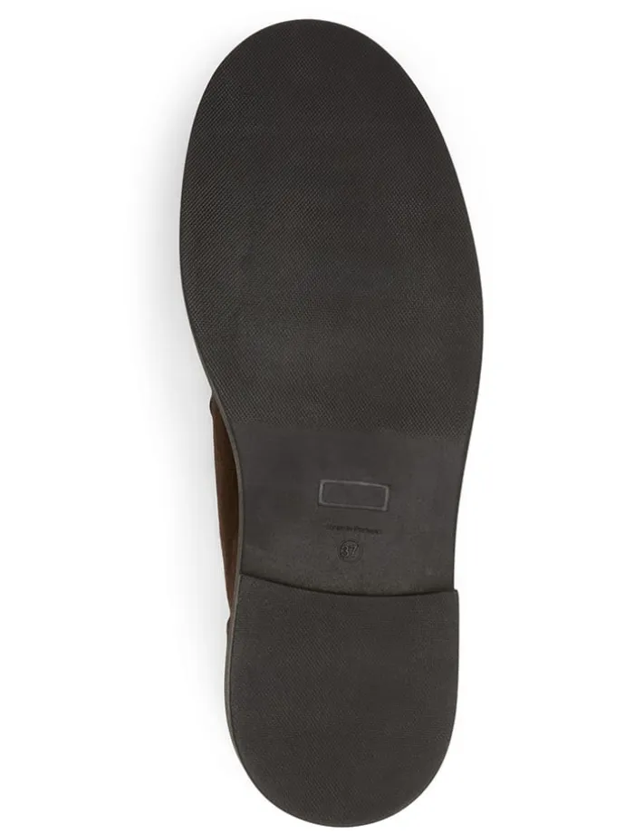 Leder-Schnürschuhe in Braun