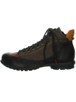 Leder-Schnürschuhe in Braun