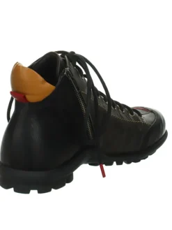 Leder-Schnürschuhe in Braun