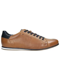 Leder-Schnürschuhe in Braun