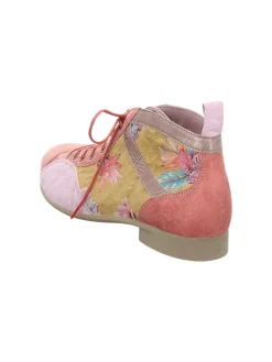 Leder-Schnürschuhe in Bunt