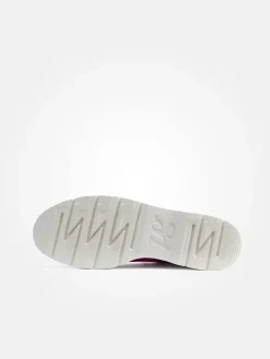 Leder-Schnürschuhe in Hellbraun