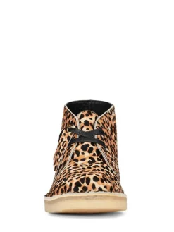 Leder-Schnürschuhe in Hellbraun