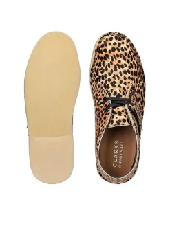 Leder-Schnürschuhe in Hellbraun