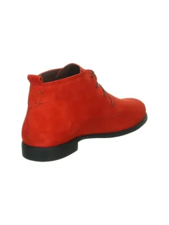 Leder-Schnürschuhe in Orange