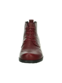 Leder-Schnürschuhe in Rot