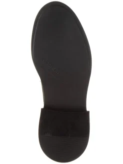 Leder-Schnürschuhe in Schwarz