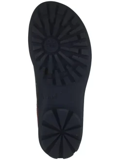 Leder-Schnürschuhe in Schwarz