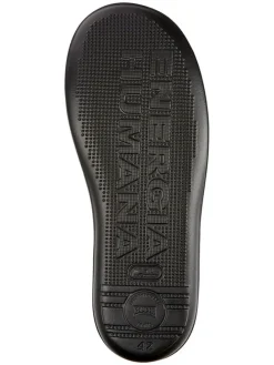 Leder-Schnürschuhe in Schwarz