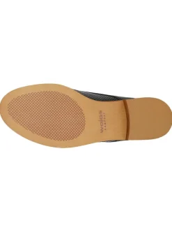 Leder-Schnürschuhe in Schwarz