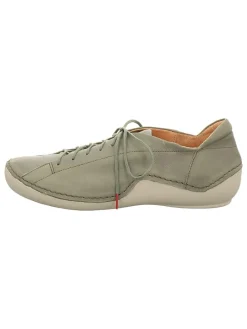 Leder-Schnürschuhe "Kapsl" in Khaki