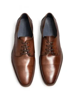 Leder-Schnürschuhe "Olot" in Braun