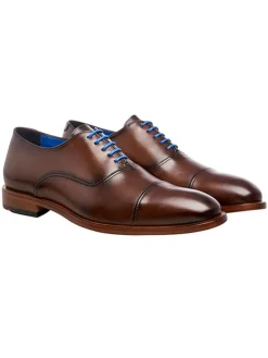 Leder-Schnürschuhe "Rob" in Braun