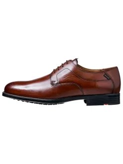 Leder-Schnürschuhe "Valmary" in Hellbraun