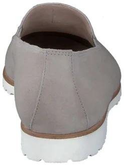Leder-Slipper in Grau