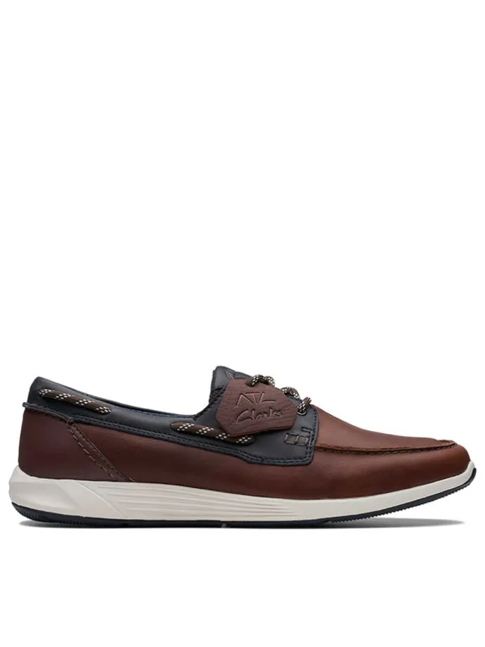 Leder-Slipper "ATL Sail Go" in Braun