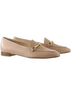Leder-Slipper "Close" in Beige