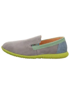 Leder-Slipper "Hauki" in Grau