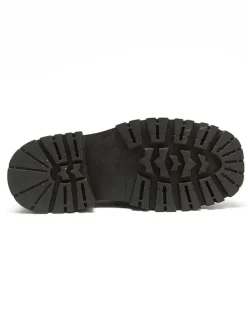 Leder-Slipper in Schwarz