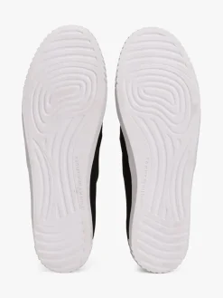 Leder-Slipper in Schwarz