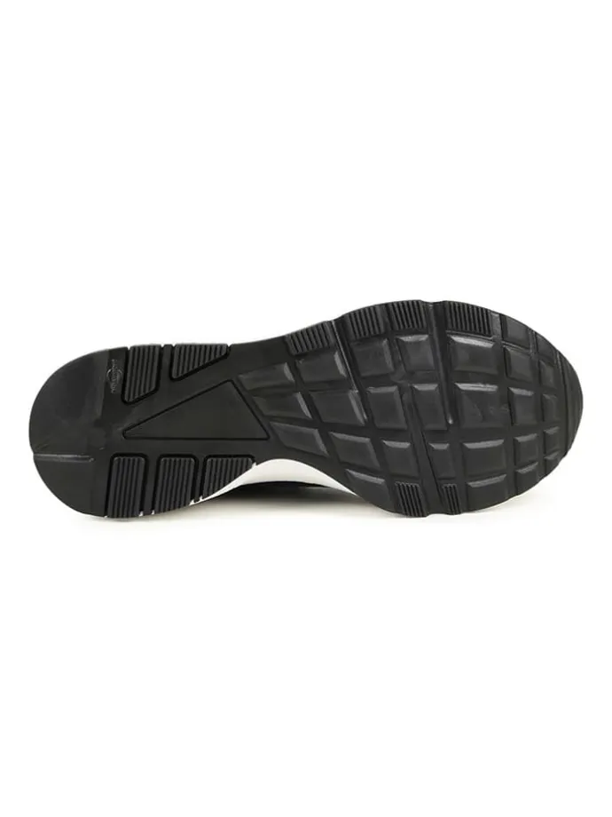Leder-Slipper in Schwarz/ Hellbraun