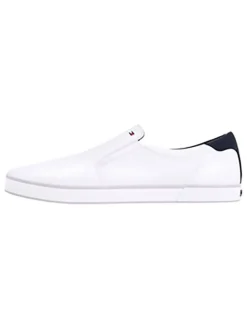 Leder-Slipper in Weiß