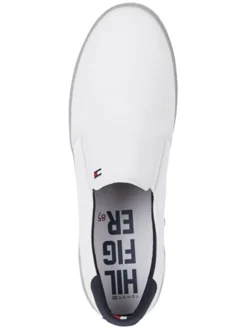 Leder-Slipper in Weiß