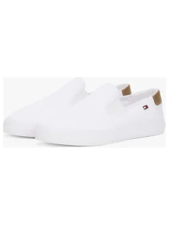 Leder-Slipper in Weiß