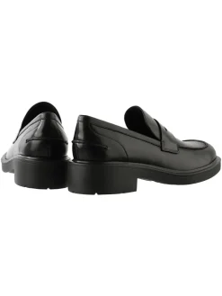 Leder-Slipper "Lauren" in Schwarz