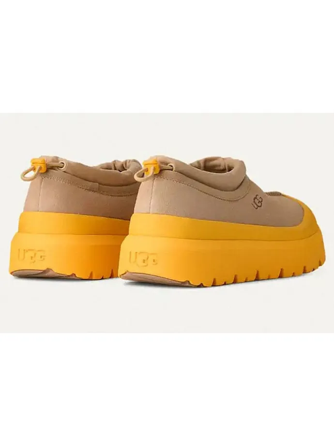 Leder-Slipper "Tasman Weather" in Beige/ Gelb