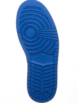 Leder-Sneaker ''1 Retro High'' in Gelb/ Blau