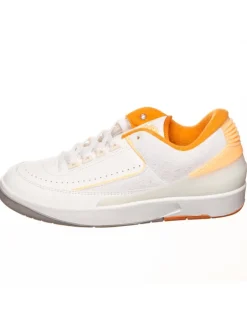 Leder-Sneaker ''2 Retro Low'' in Weiß/ Orange