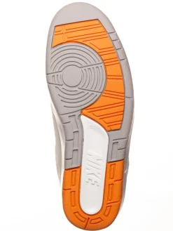 Leder-Sneaker ''2 Retro Low'' in Weiß/ Orange