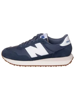 Leder-Sneakers "237" in Dunkelblau