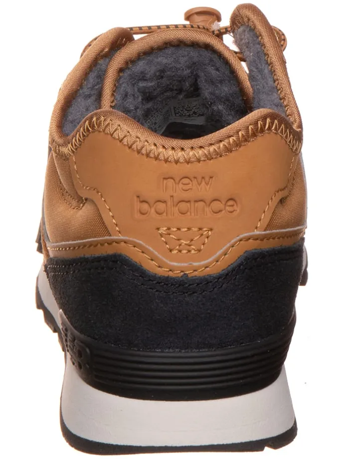 Leder-Sneakers "574" in Hellbraun/ Schwarz