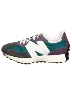 Leder-Sneakers "327" in Lila/ Türkis/ Weiß