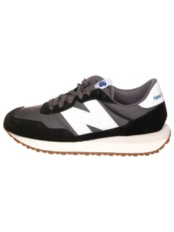 Leder-Sneakers "237" in Schwarz