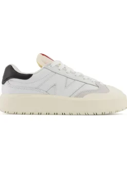 Leder-Sneakers "302" in Weiß