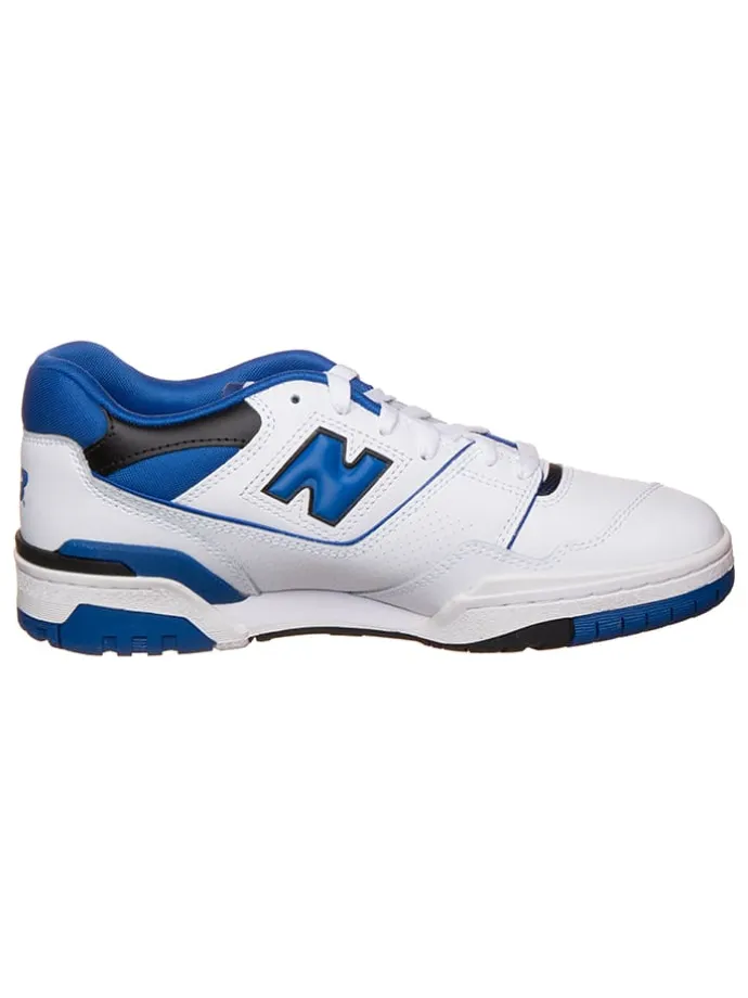 Leder-Sneakers "550" in Weiß/ Blau