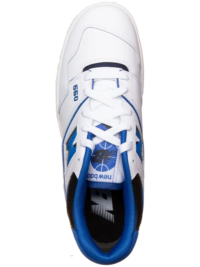 Leder-Sneakers "550" in Weiß/ Blau