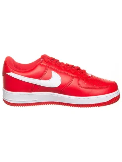 Leder-Sneakers "Air Force 1 Low Retro" in Rot