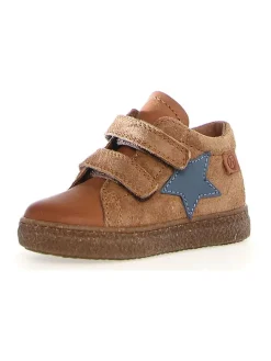 Leder-Sneakers "Albus" in Hellbraun