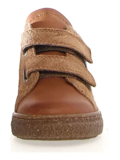 Leder-Sneakers "Albus" in Hellbraun