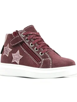 Leder-Sneakers "Alessa" in Dunkelrot