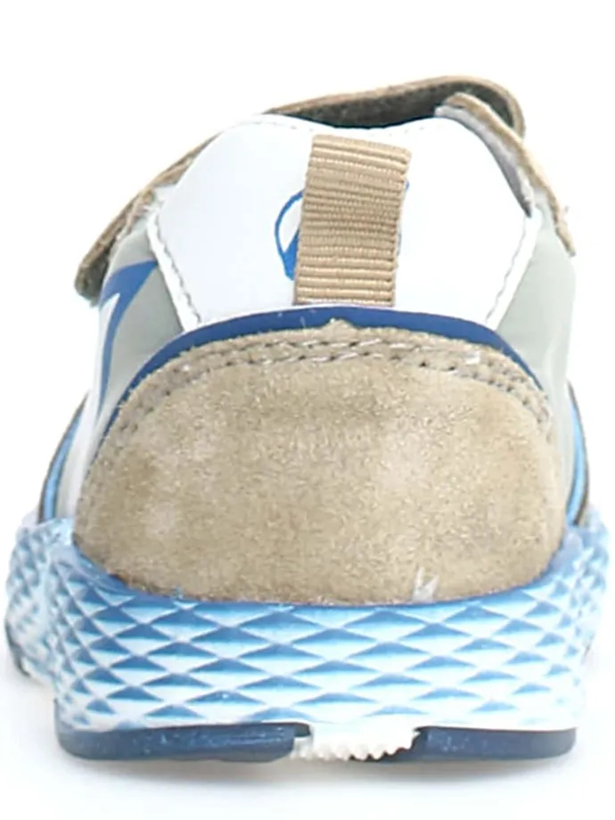 Leder-Sneakers "Althidon" in Beige/ Blau