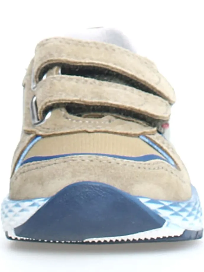 Leder-Sneakers "Althidon" in Beige/ Blau