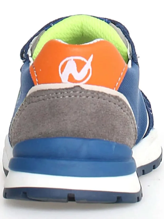 Leder-Sneakers "Argal" in Dunkelblau/ Bunt