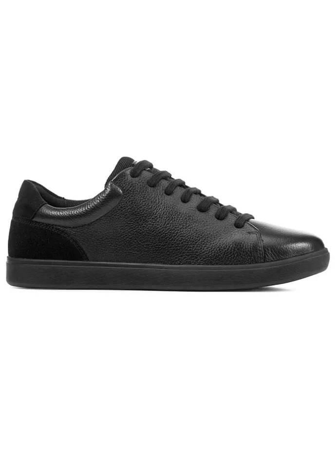 Leder-Sneakers "Avola" in Schwarz