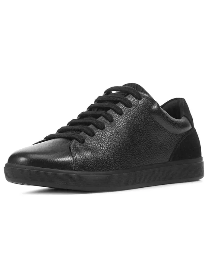 Leder-Sneakers "Avola" in Schwarz