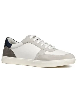 Leder-Sneakers "Avola" in Weiß/ Grau